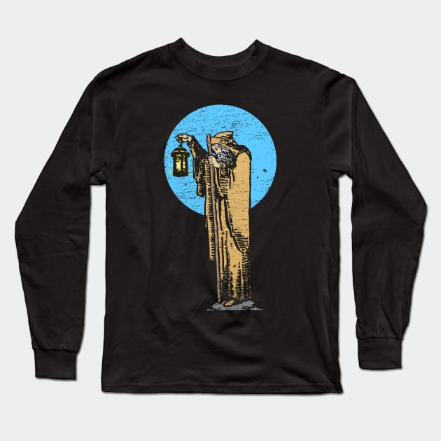 Vintage Hermit Long Sleeve T-Shirt by Creativity Explode